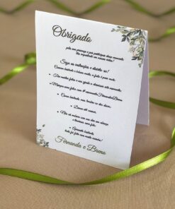 Plaquinha de Agradecimento – Fernanda ❤️ Breno